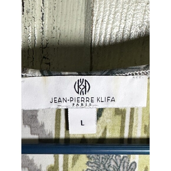 Jean-Pierre Klifa Top Sz L Floral Geometric Pattern - Picture 4 of 7
